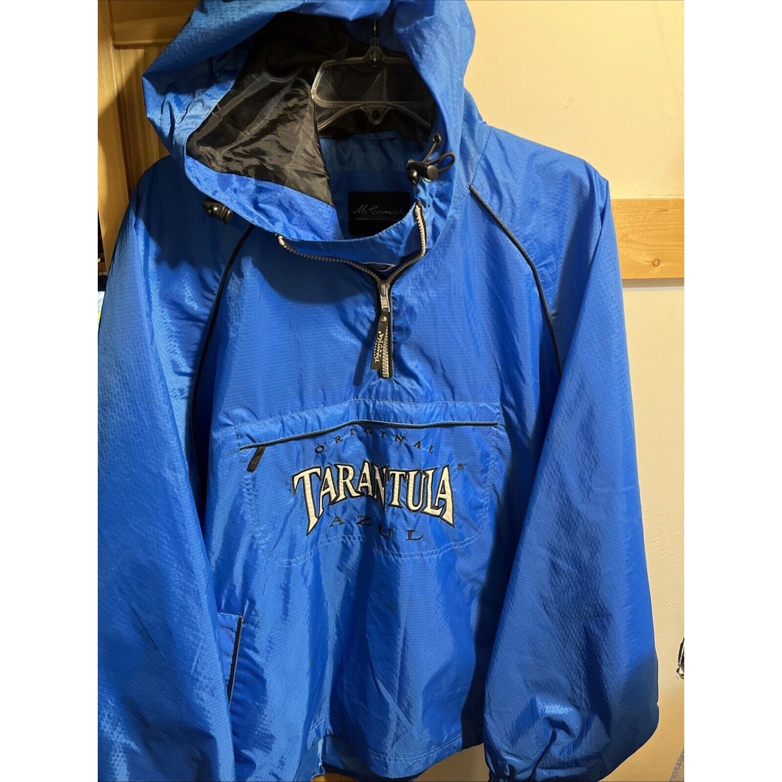 One of These Days VTG McCormick Distilling Co Jacket Azul Anorak Mens L Blue Size US L / EU 52-54 / 3 - 12 Thumbnail