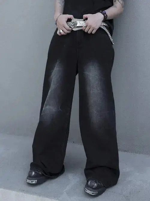 Jean Kirari x Ezawa Faded Baggy Denim Jeans Wide Leg Size US 32 / EU 48 - 7 Thumbnail