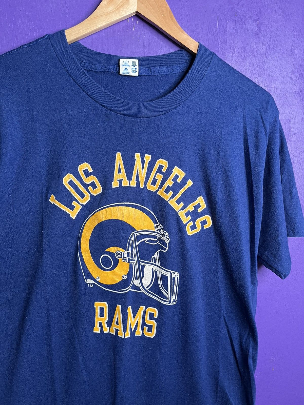 Champion × NFL × Vintage Vintage 80s Champion Los Angeles rams t-shirt Size US L / EU 52-54 / 3 - 3 Thumbnail