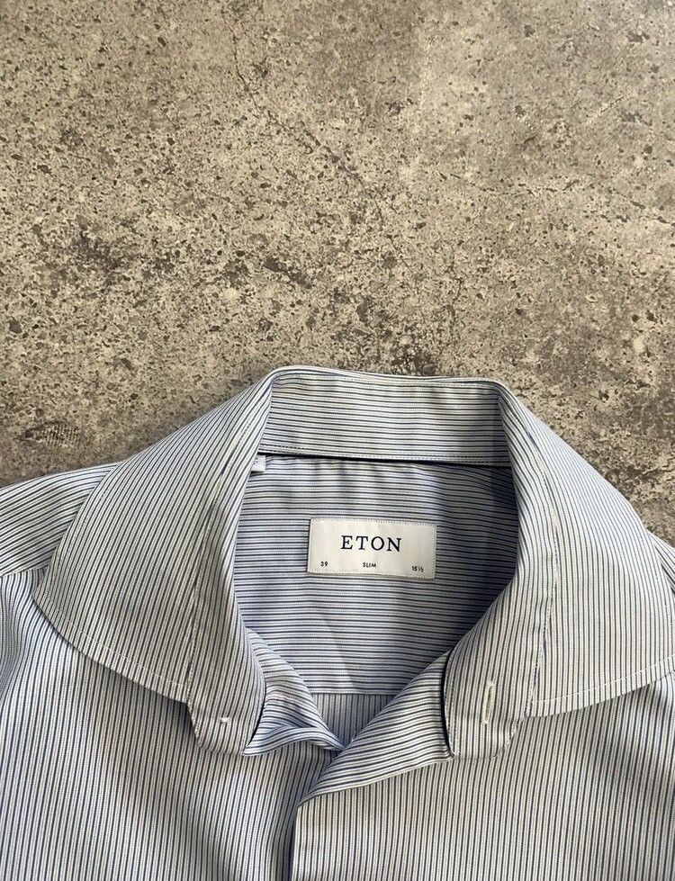 Designer × Eton Luxury Shirt Eton Vintage OldMoney Archival Clothes Watanabe Size US M / EU 48-50 / 2 - 11 Thumbnail