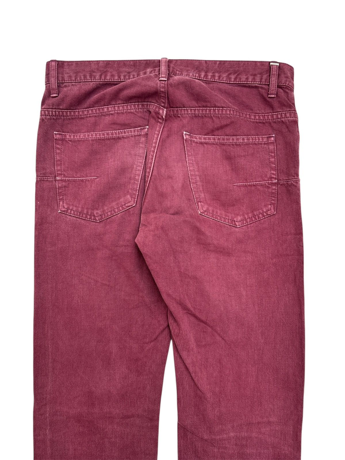 Dior Dior Kris Van Asche Jeans Burgundy 2010 Size US 28 / EU 44 - 4 Thumbnail