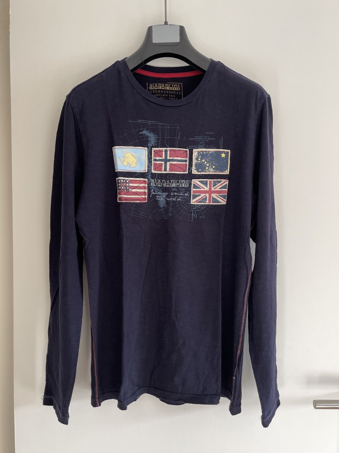 Napapijri Napapijri International Research Base Long Sleeve T-Shirt Size US M / EU 48-50 / 2 - 2 Thumbnail