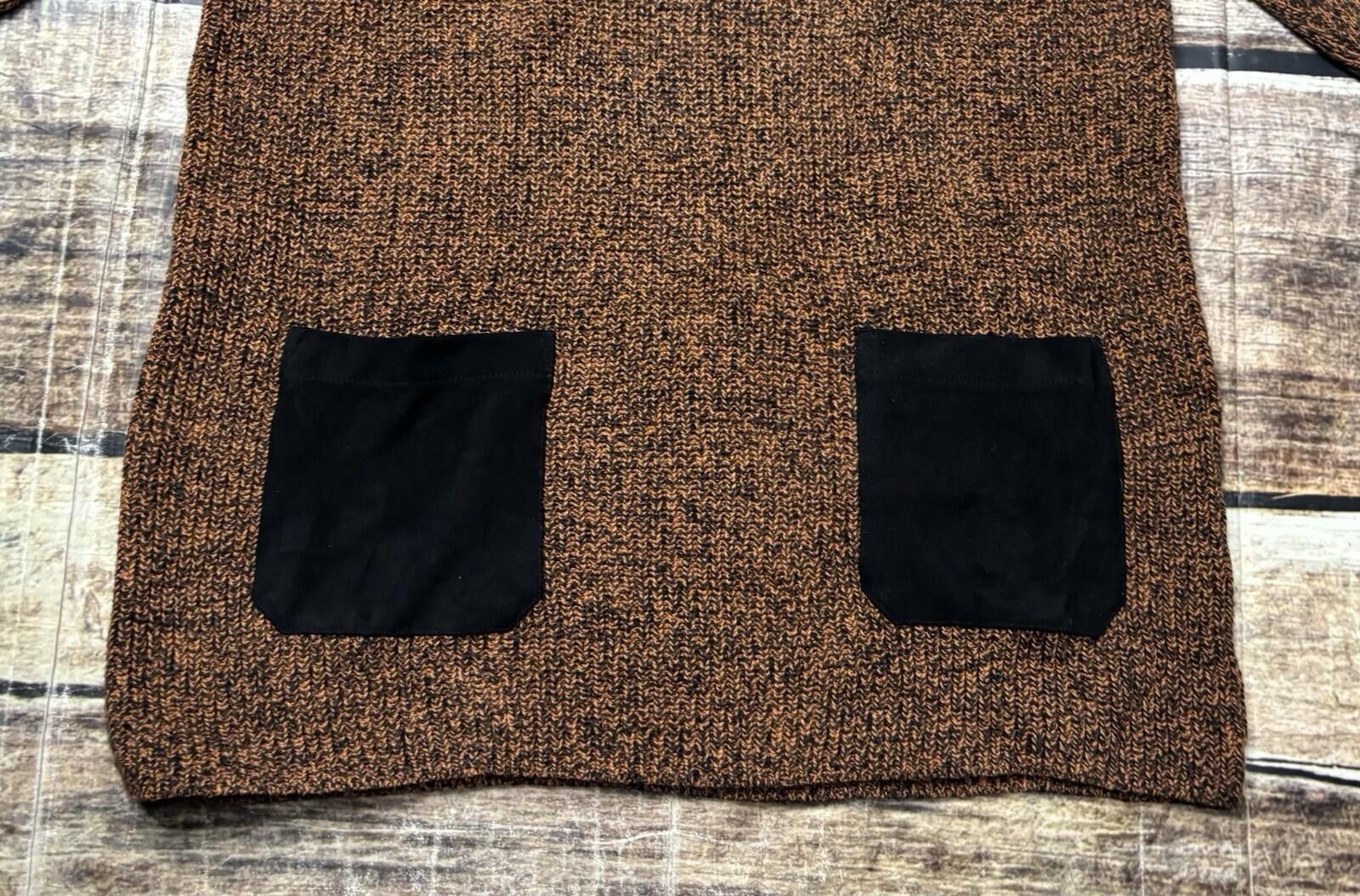 Other Susan Graver Sweater Womens Medium Chunky Knit Faux Suede Size M / US 6-8 / IT 42-44 - 5 Thumbnail
