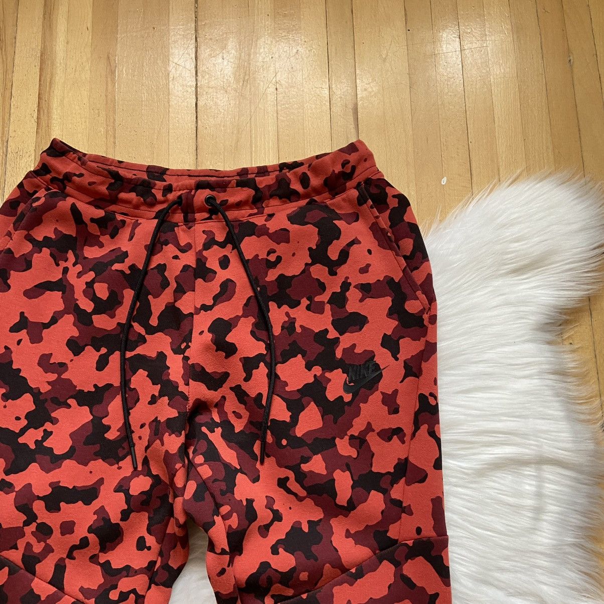 Nike 📌 Nike Tech Fleece Camouflage Red Pants Sweatpants S Size US 30 / EU 46 - 3 Thumbnail