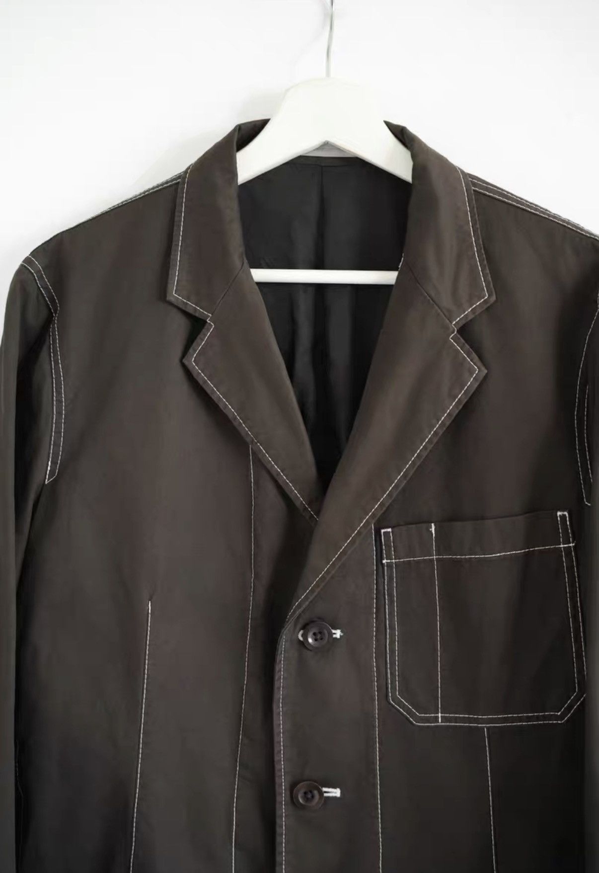 Yohji Yamamoto Yohji Yamamoto 09aw Structured Stitch Blazer K4 Size US M / EU 48-50 / 2 - 3 Thumbnail