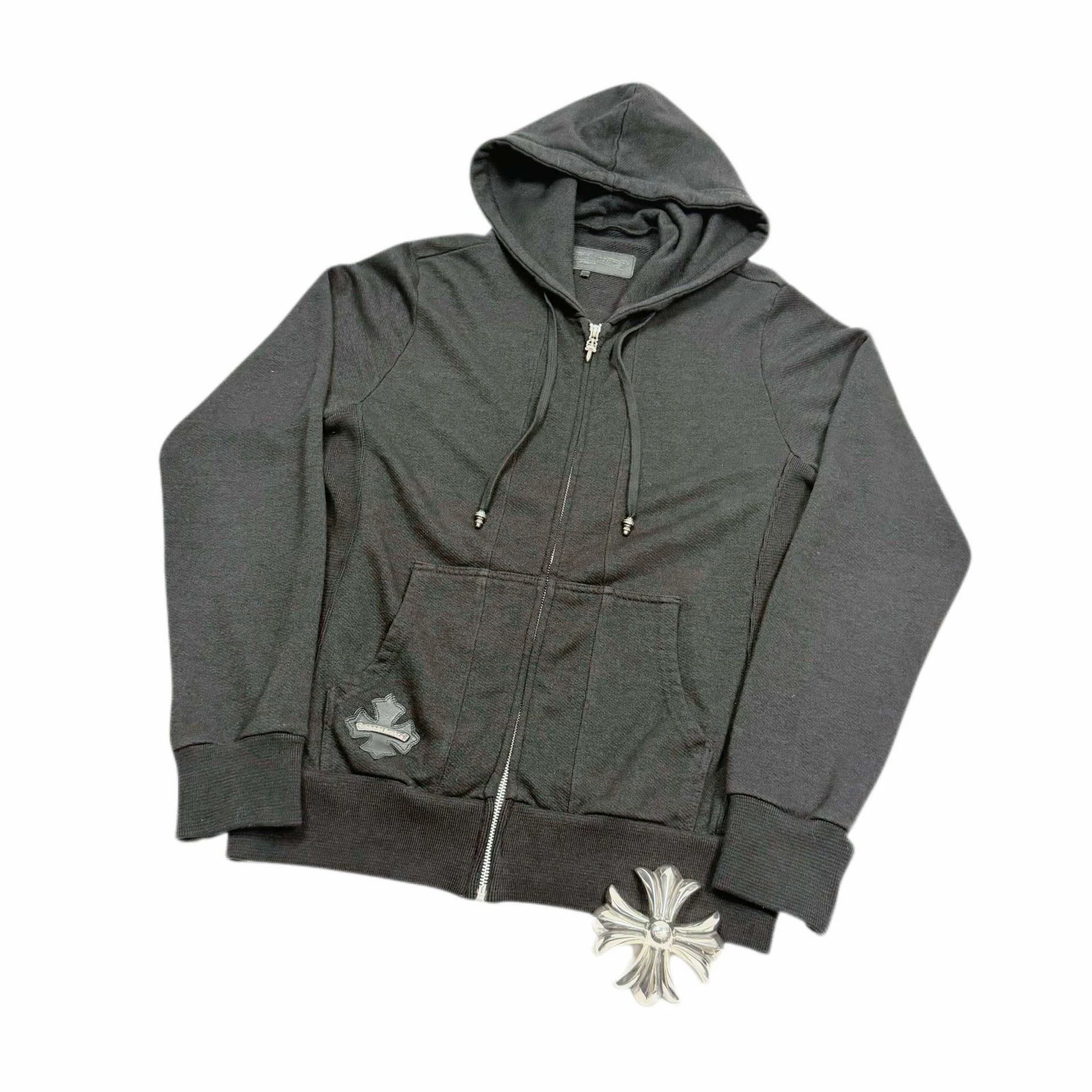 Chrome Hearts chrome hearts black leather zip hoodie Size US M / EU 48-50 / 2 - 2 Thumbnail