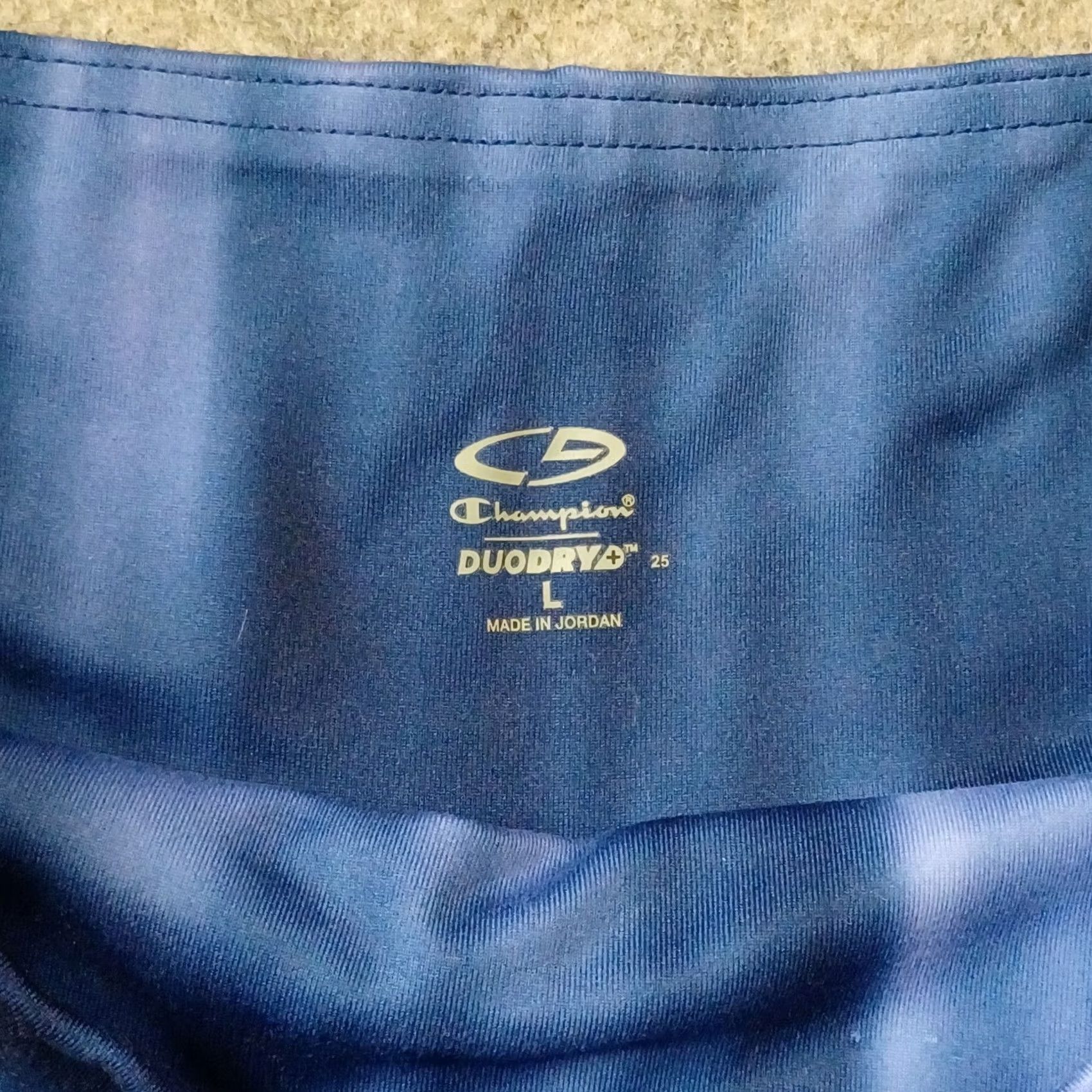 Champion Champion Leggings Womens Large Blue Duo Dry Activewear Capri Yoga Athleisure Size 36" / US 14 / IT 50 - 2 Thumbnail