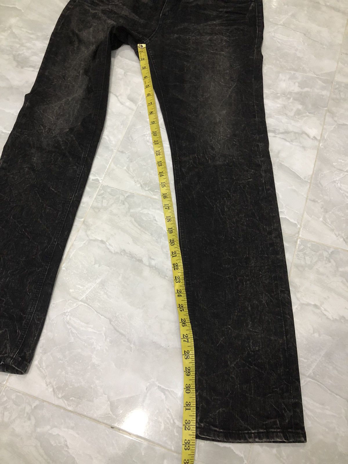 Hysteric Glamour GET USED Black Washed Jeans W34 L32.5 Size US 34 / EU 50 - 17 Thumbnail