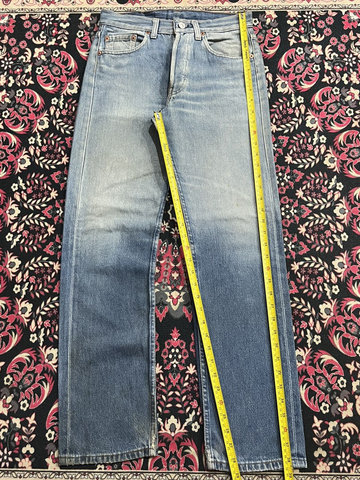 Levi's Vintage 80s Levi’s 501xx Made in Usa Blue Washed Jeans Size US 29 - 14 Thumbnail
