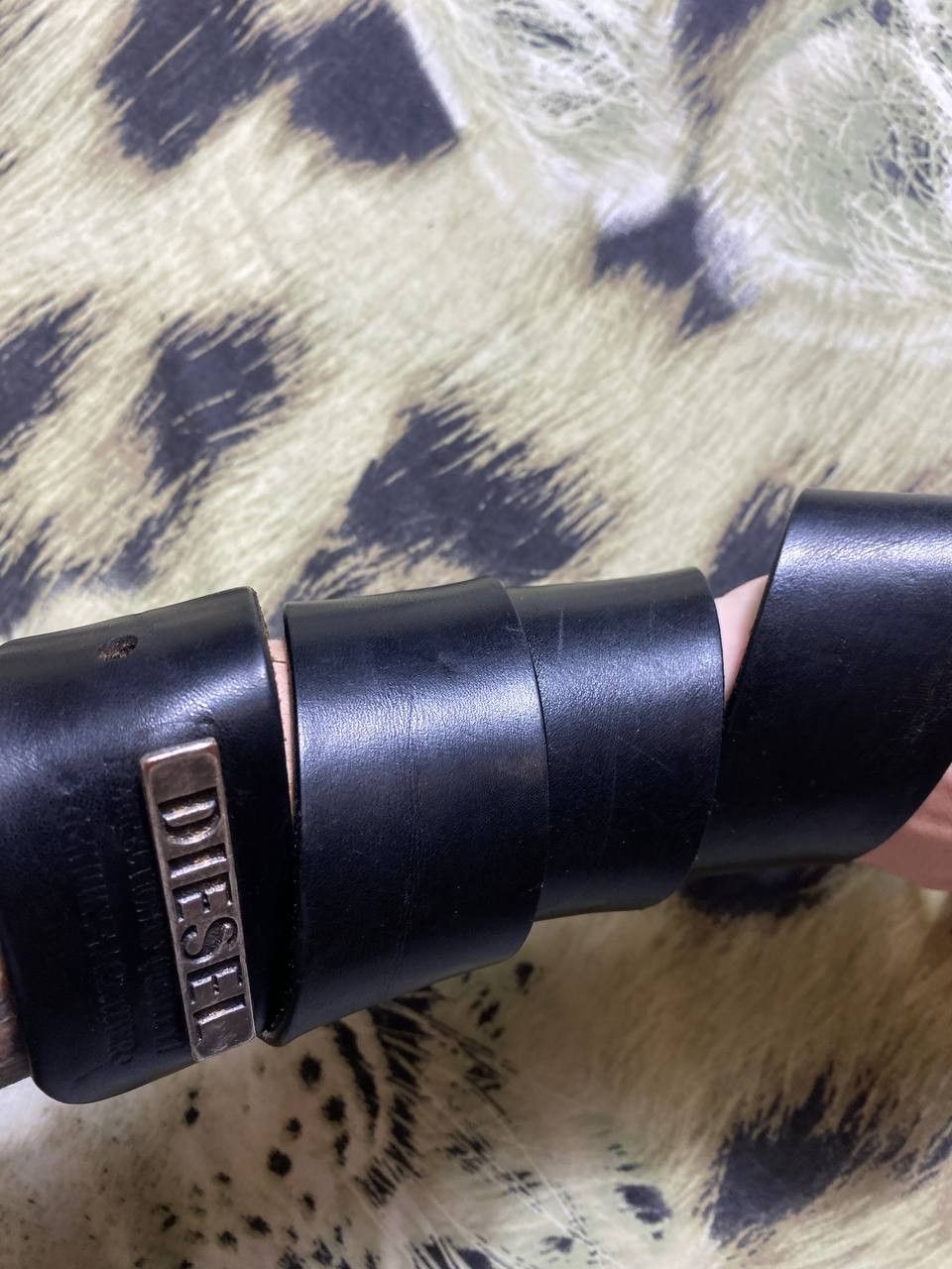 Diesel × Japanese Brand × Vintage Leather Belt Diesel Y2K Size ONE SIZE - 9 Thumbnail