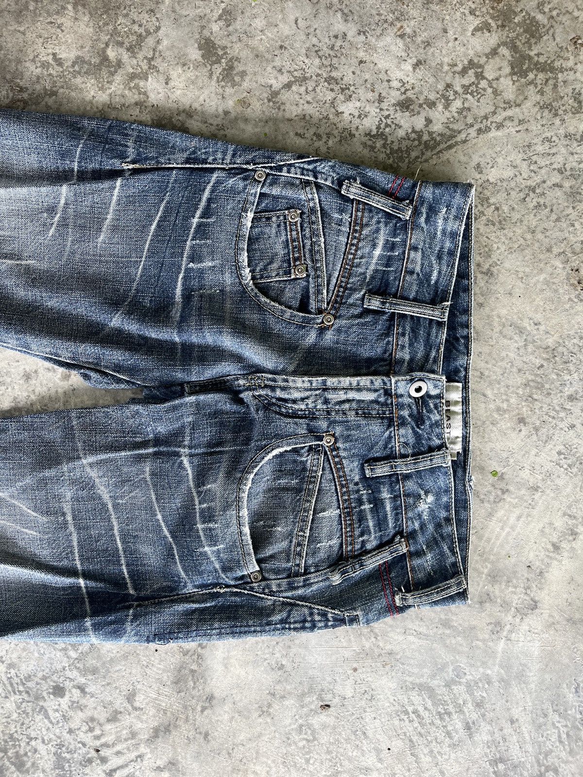 If Six Was Nine × Japanese Brand × Vintage Crazy Pocket Design Denim Size US 30 / EU 46 - 4 Thumbnail