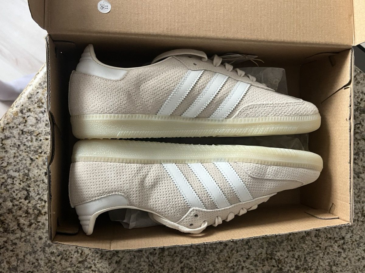 Adidas Adidas Samba OG Wonder white/linen green Size US 9 / EU 42 - 5 Thumbnail