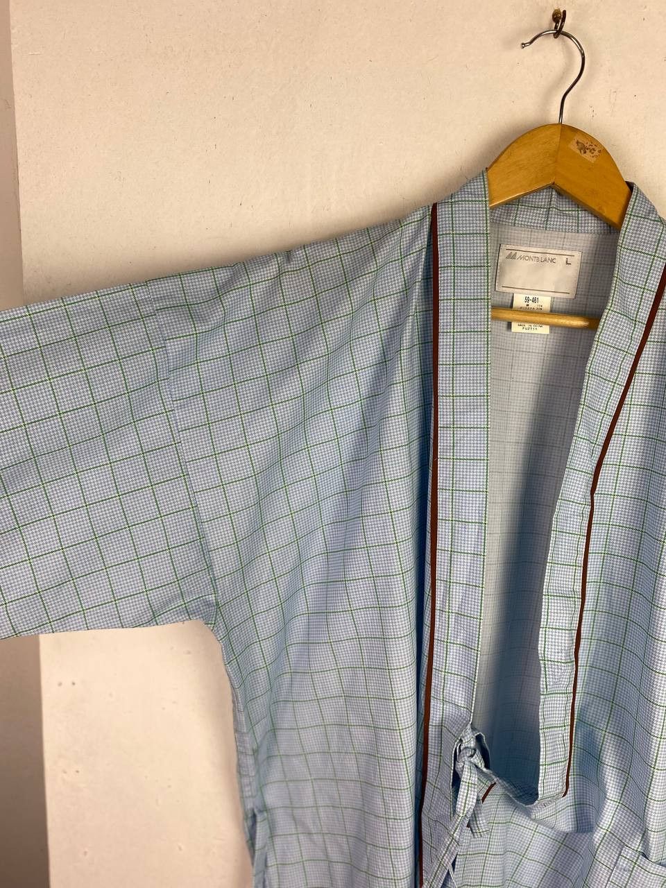 Montblanc vintage montblanc checkered kimono nice design Size US L / EU 52-54 / 3 - 5 Thumbnail