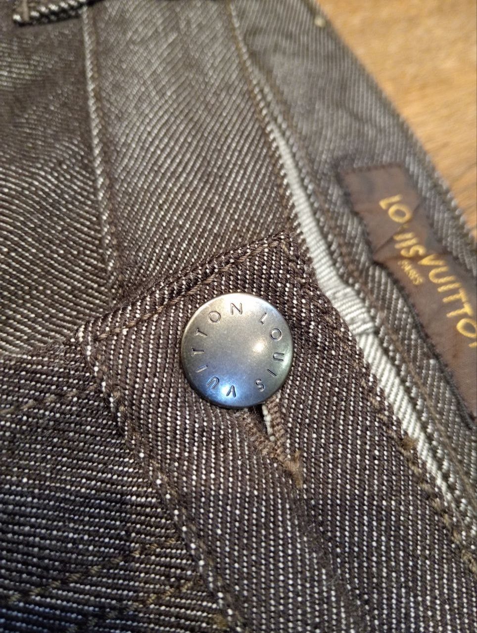 Louis Vuitton LUXURY LOUIS VUITTON COMBINE WOOL COTTON SELVEDGE PANTS Size US 34 / EU 50 - 6 Thumbnail
