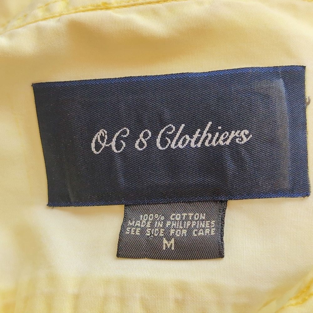 Vintage O C S Clothiers Sz M Yellow Distressed Cotton Men's Shirt Size US M / EU 48-50 / 2 - 6 Thumbnail