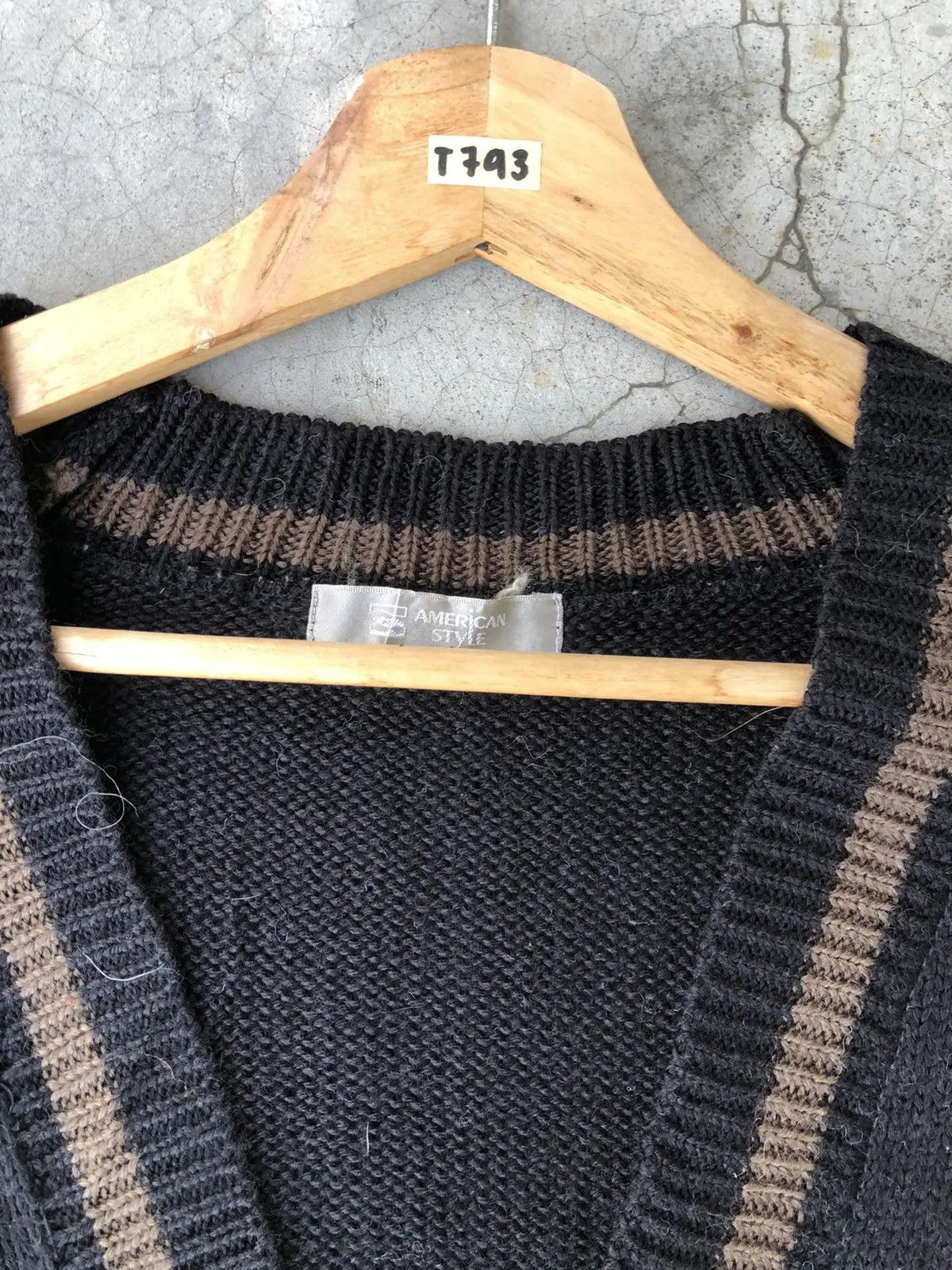 Vintage Vintage Knitware Cardigan Sweater Plain Design Size US L / EU 52-54 / 3 - 6 Thumbnail
