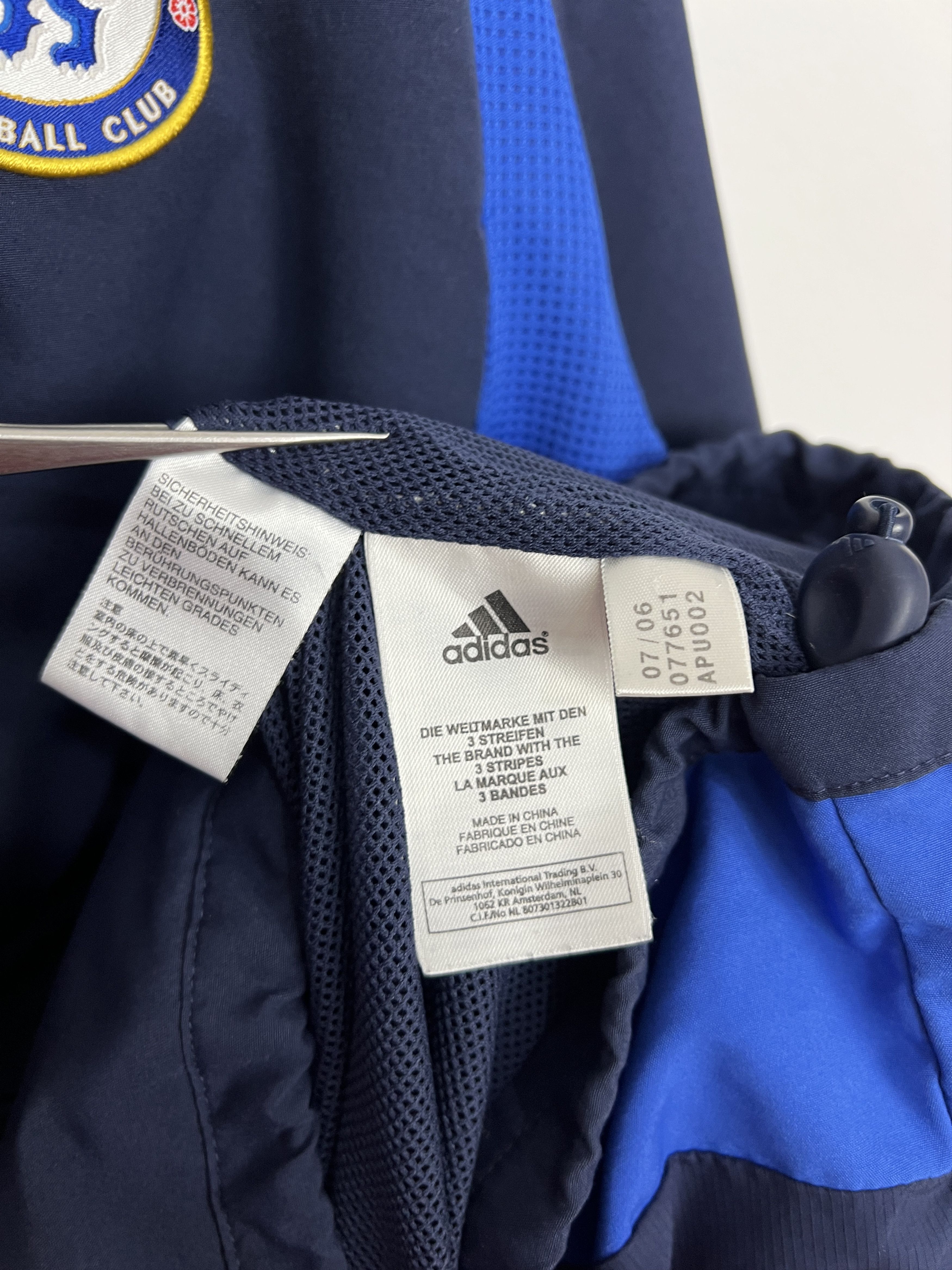Adidas Vintage Chelsea Football Train Jacket Soccer Blue Track Top Size US M / EU 48-50 / 2 - 9 Thumbnail