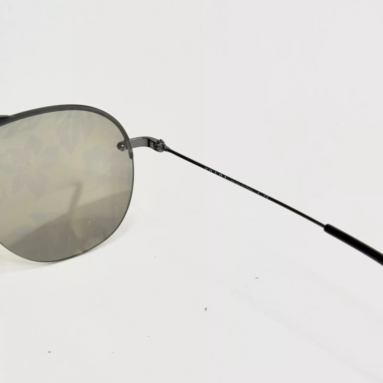 Prada PRADA TEDDY PR58OS Aviator Gunmetal Blue Hibiscus 58O Size ONE SIZE - 3 Thumbnail