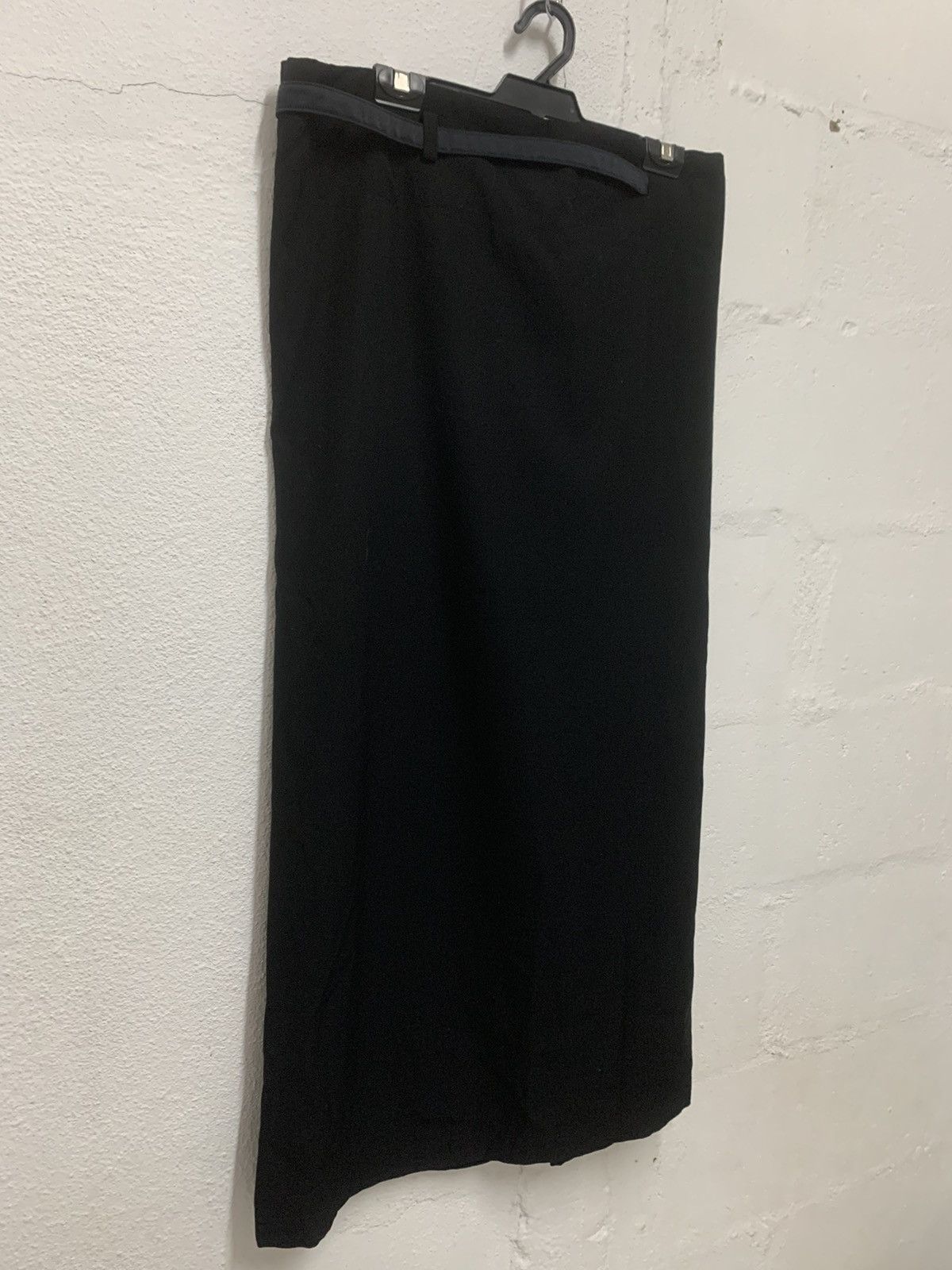 Yohji Yamamoto Y's Yohji Yamamoto Black Maxi Skirt Size 38" / US 16 / IT 52 - 6 Thumbnail