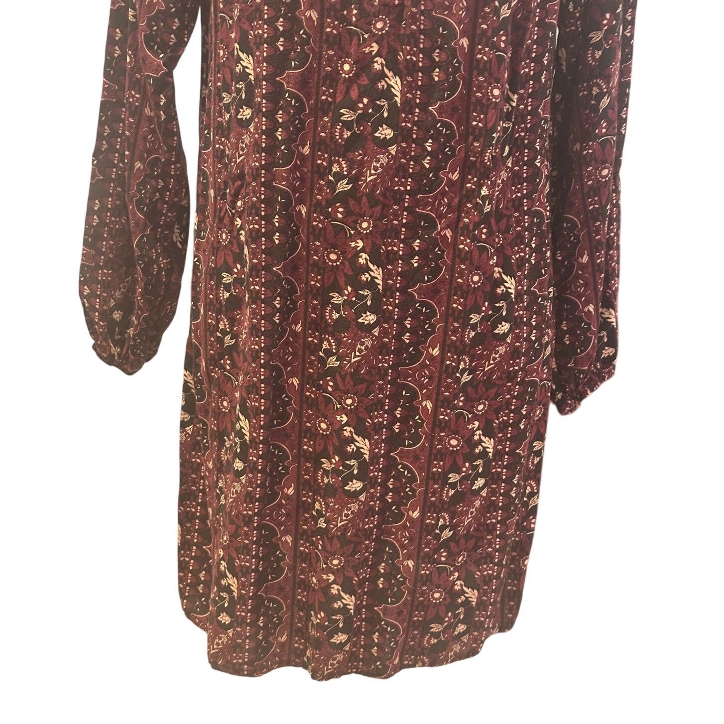 Other Dina Be Women's Long sleeve Boho Geometric Pattern Mini S Size S / US 4 / IT 40 - 3 Thumbnail