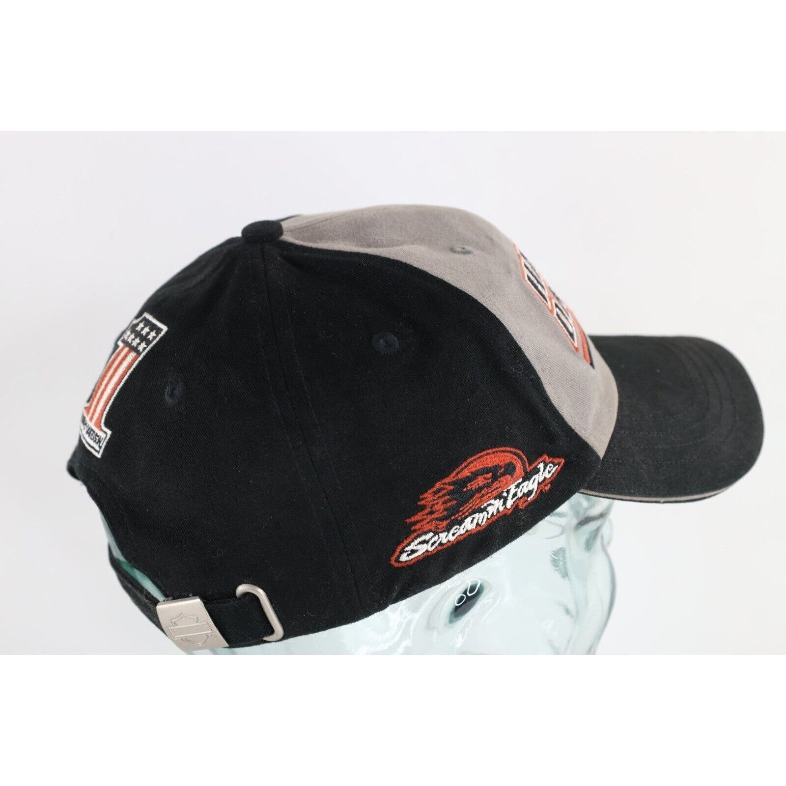 Harley Davidson × Vintage Vintage Distressed Spell Out Harley Davidson Motorcycles Hat Size ONE SIZE - 7 Thumbnail