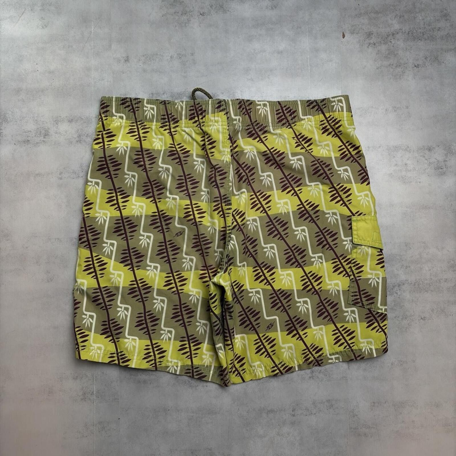 Gotcha Y2K Green Gotcha Grunge Baggy Surf Board Shorts Size US 36 / EU 52 - 5 Thumbnail