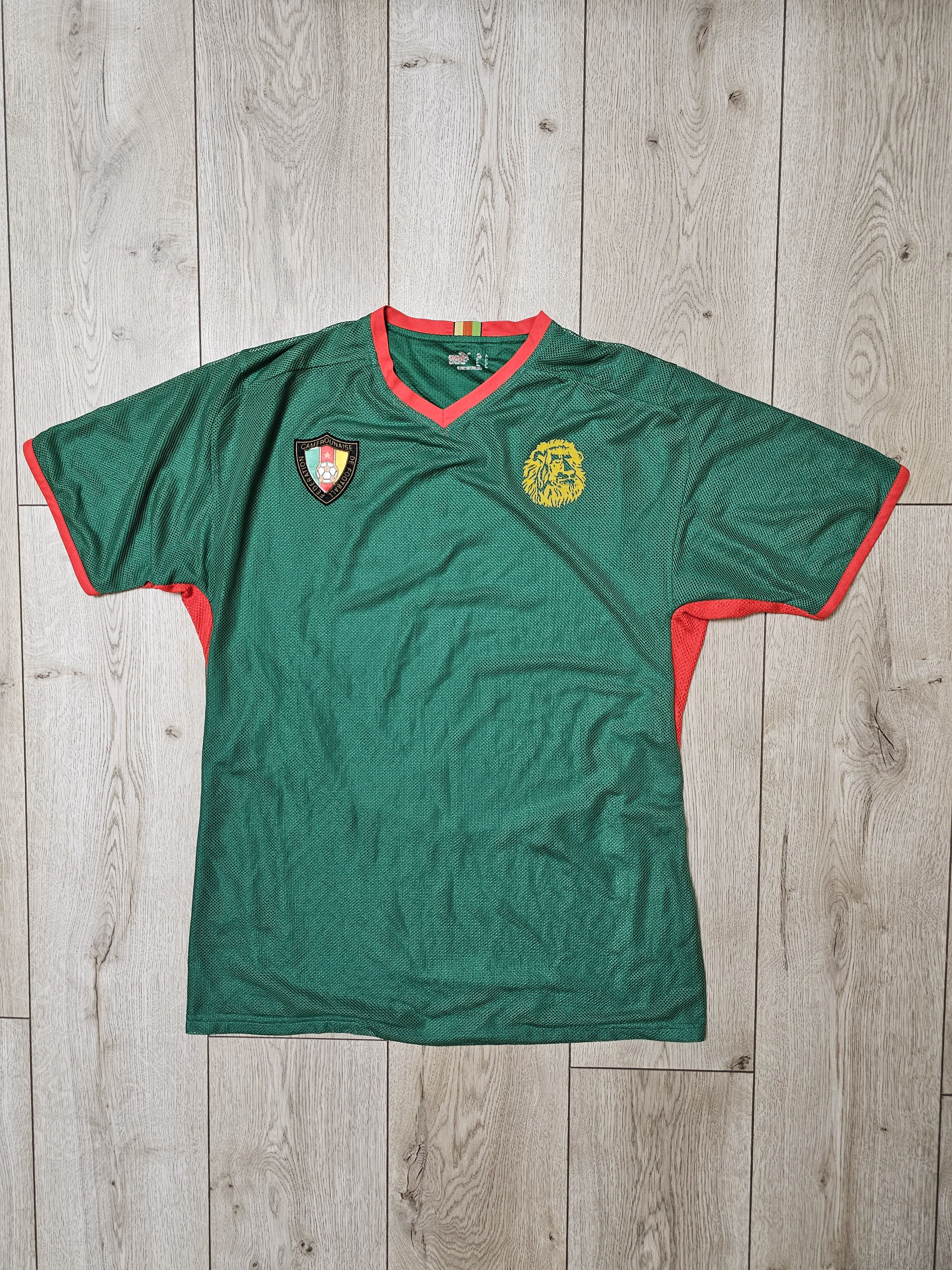 Puma CAMEROON 2008 2010 HOME FOOTBALL SHIRT SOCCER JERSEY Size US L / EU 52-54 / 3 - 1 Thumbnail