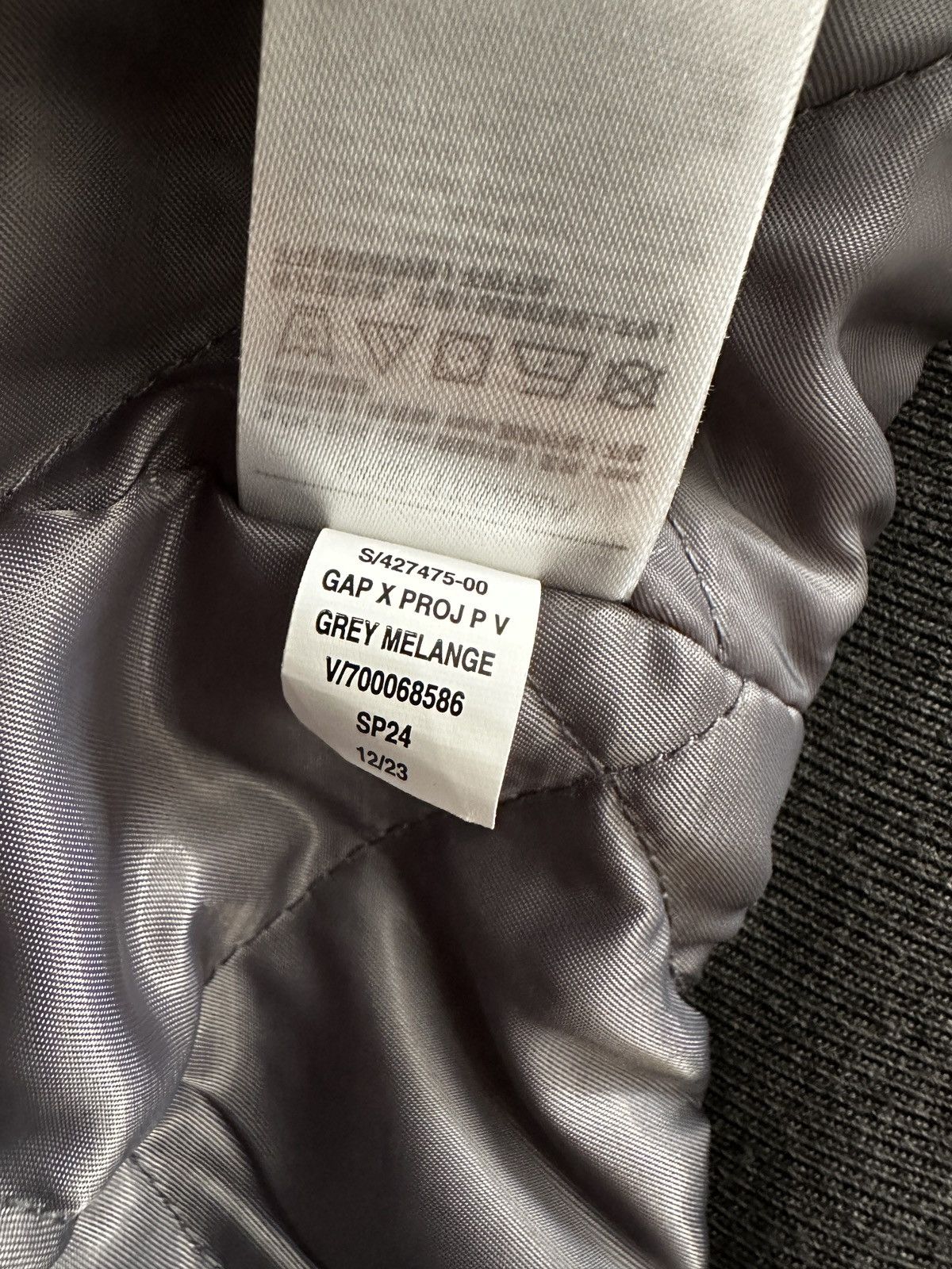 Gap × Palace Palace x Gap Varsity Jacket Grey Size US S / EU 44-46 / 1 - 8 Thumbnail
