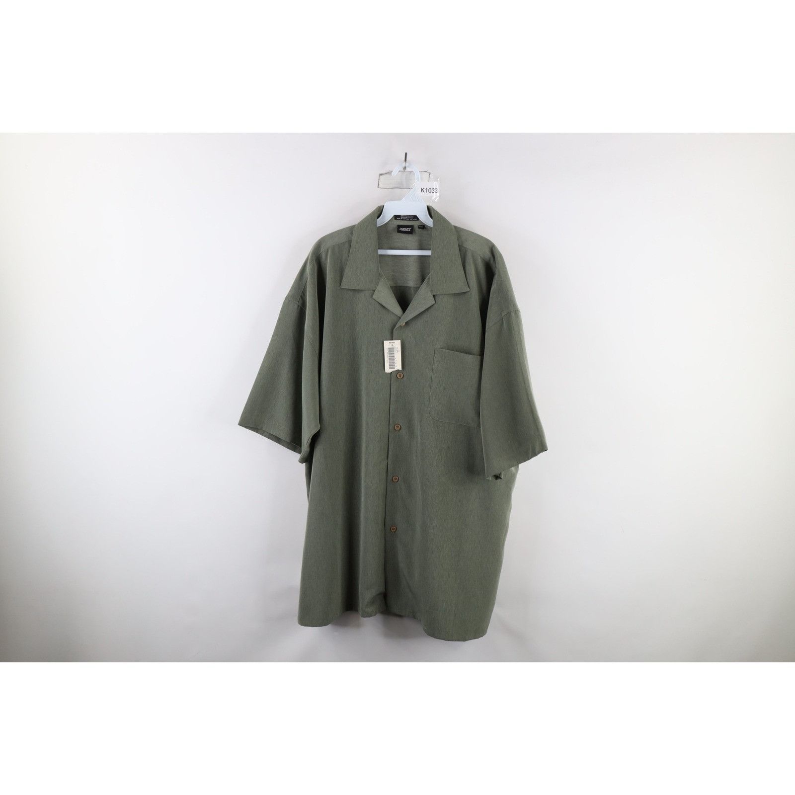 Vintage Deadstock Vintage 90s Streetwear Camp Collar Button Shirt Size US XXL / EU 58 / 5 - 1 Thumbnail