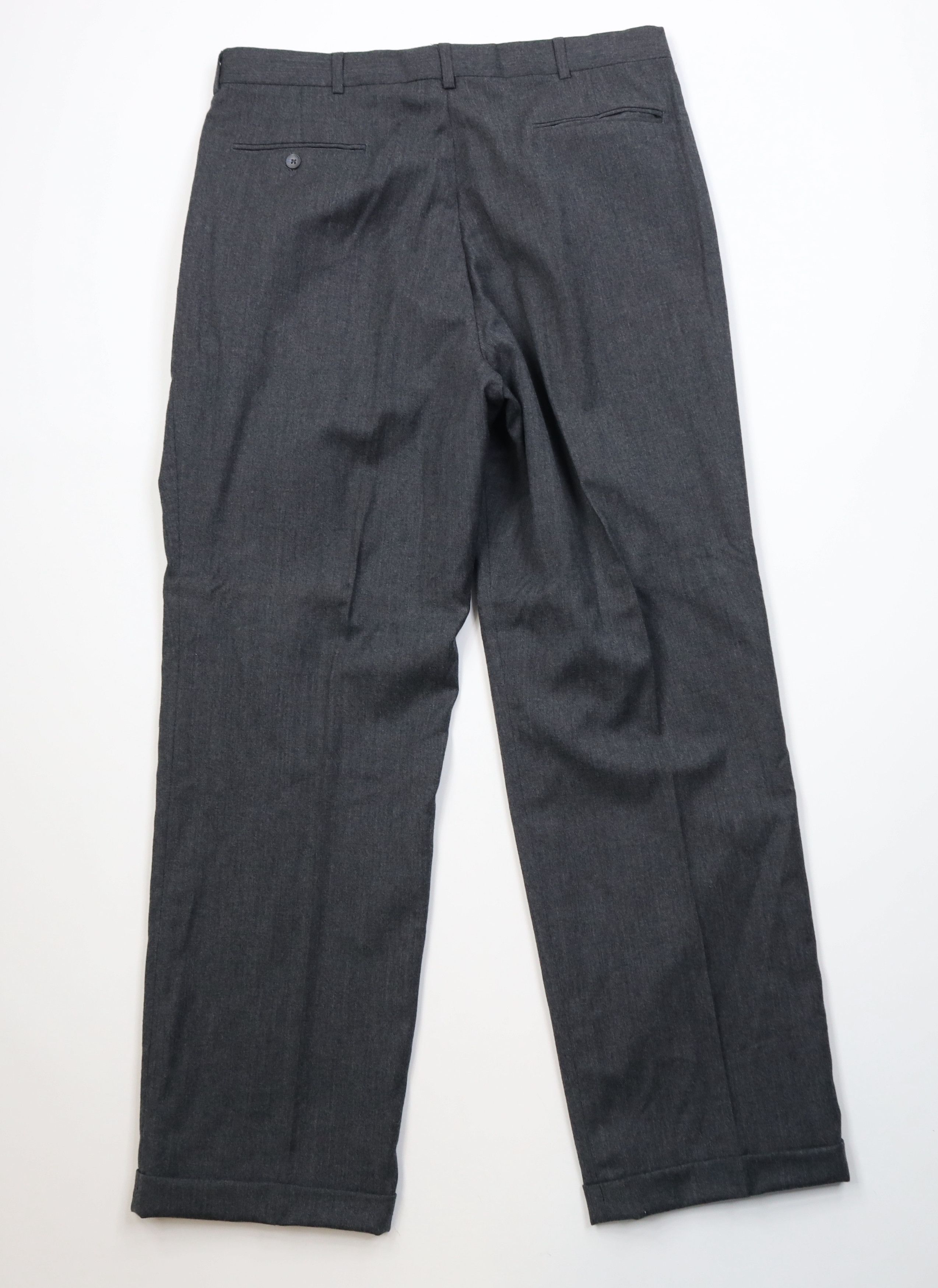Vintage Vintage 70s Streetwear Pleated Wide Leg Chino Pants Gray USA Size US 36 / EU 52 - 11 Thumbnail