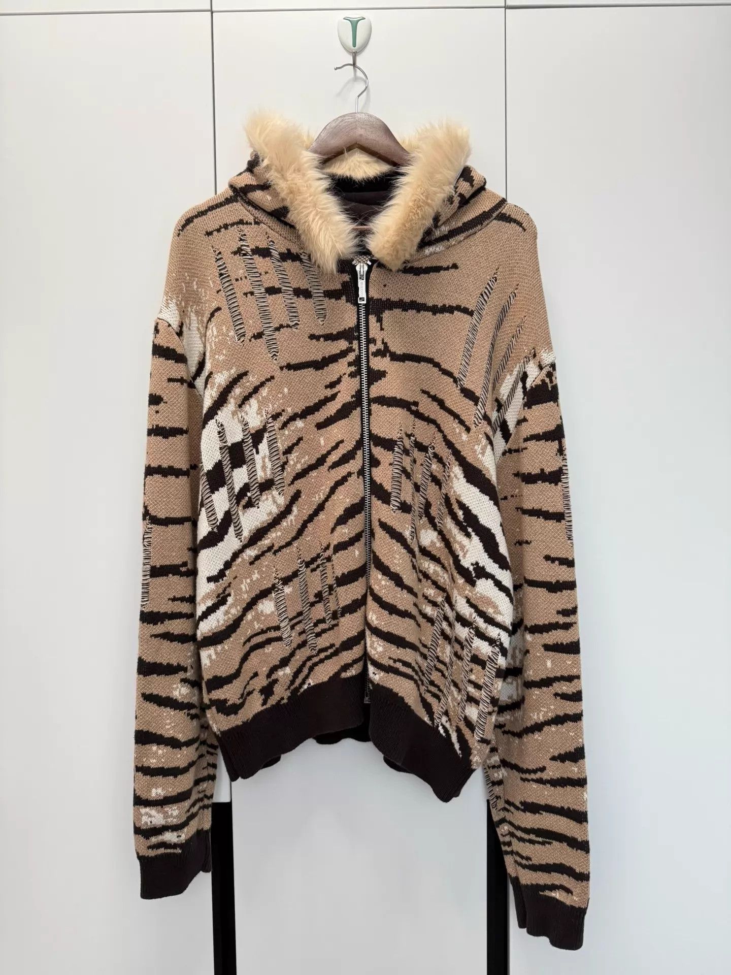 Other racerworldwide tiger stripe fur collar zipper hoodie XL Size XL / US 12-14 / IT 48-50 - 1 Thumbnail