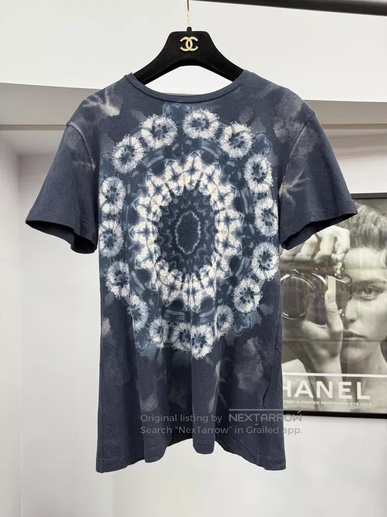 Dior Dior Blue tie-dyed printed short-sleeved T-shirt Size S / US 4 / IT 40 - 1 Thumbnail