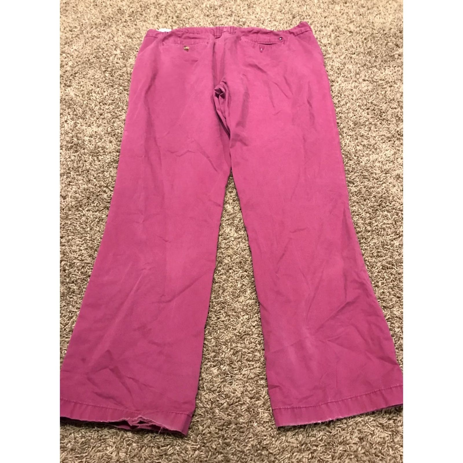Tommy Hilfiger Tommy Hilfiger Womens Pants Chino Straight 31in Inseam 37in Waist Purple Cotton Canvas Regular Size 16 Pockets Vintage N/A Size 38" / US 16 / IT 52 - 3 Thumbnail