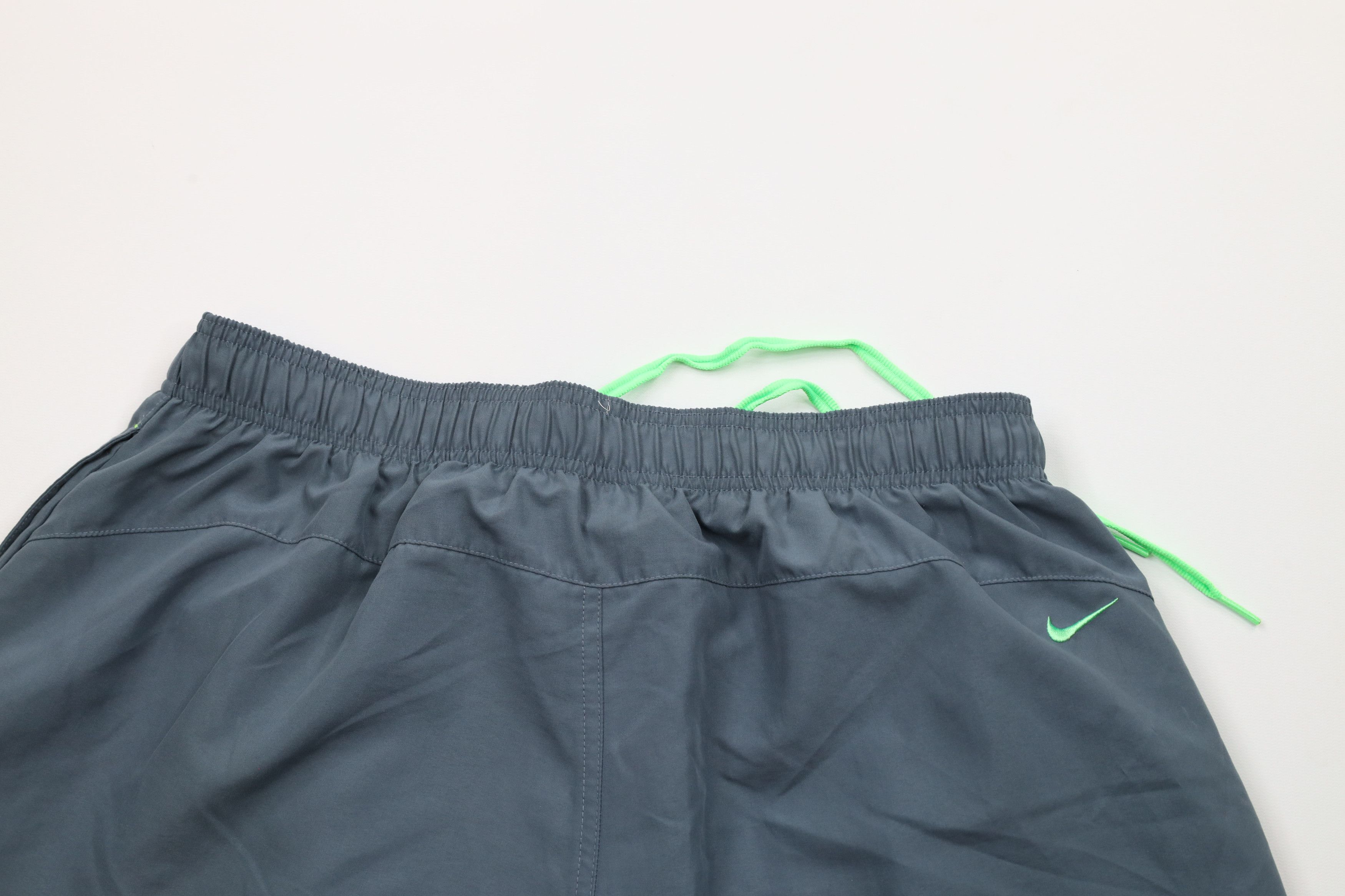 Nike × Vintage Vintage Nike Scott Mini Swoosh Lined Shorts Swim Trunks Gray Size US 36 / EU 52 - 10 Thumbnail