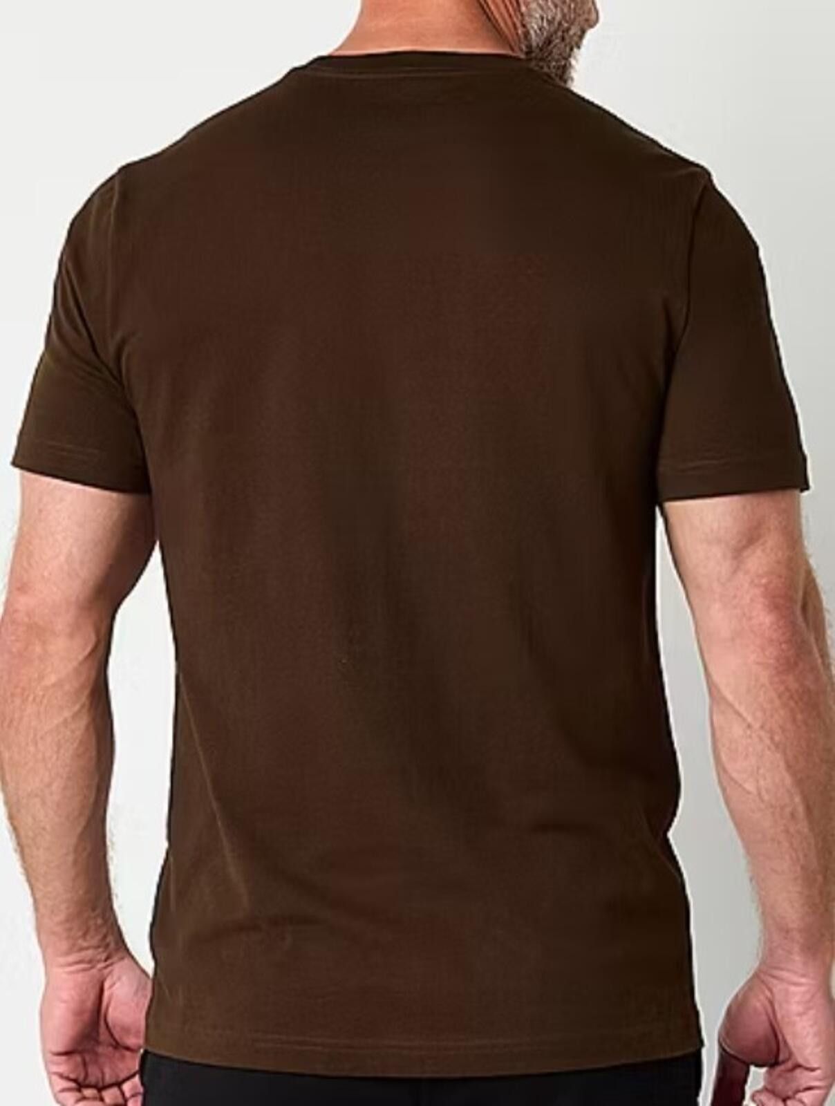 Other Men's Large Brown Crew Neck Short Sleeve T-Shirt Size US L / EU 52-54 / 3 - 2 Thumbnail