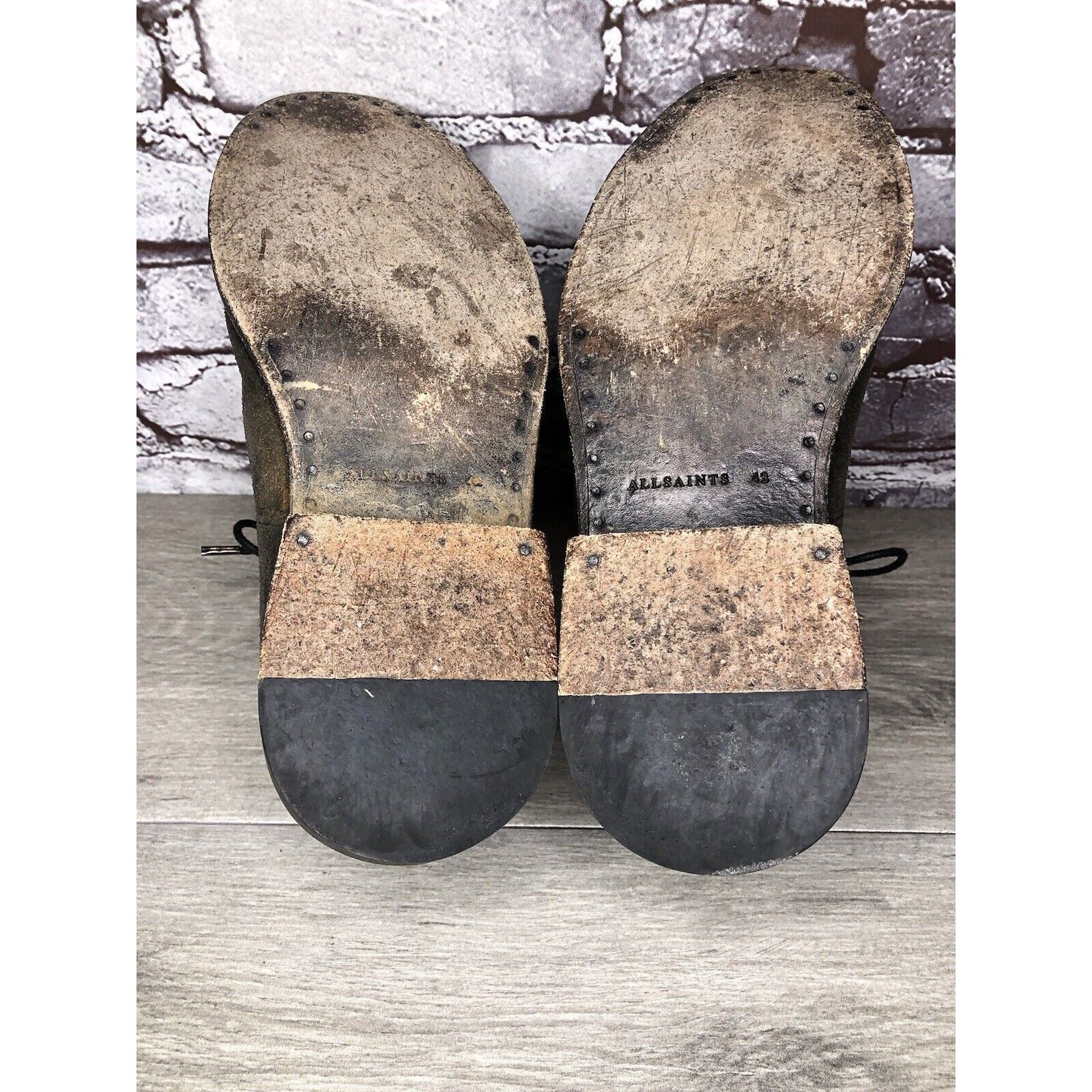 Allsaints All Saints Gray Suede Leather Lace Up Desert Chukka Boots Me Size US 9 / EU 42 - 7 Thumbnail
