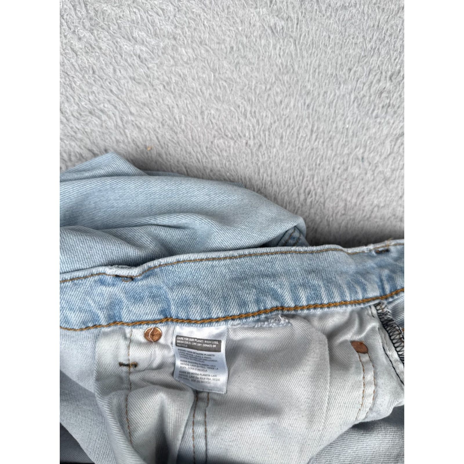 Levi's Levi's Jeans 42 Blue Denim 501? (Note: 500 Series) 42x29 Regular Fit Jeans - Levi's 500 Series Denim Blue Cotton 5-Pocket Button Zip Mens Size US 42 / EU 58 - 7 Thumbnail