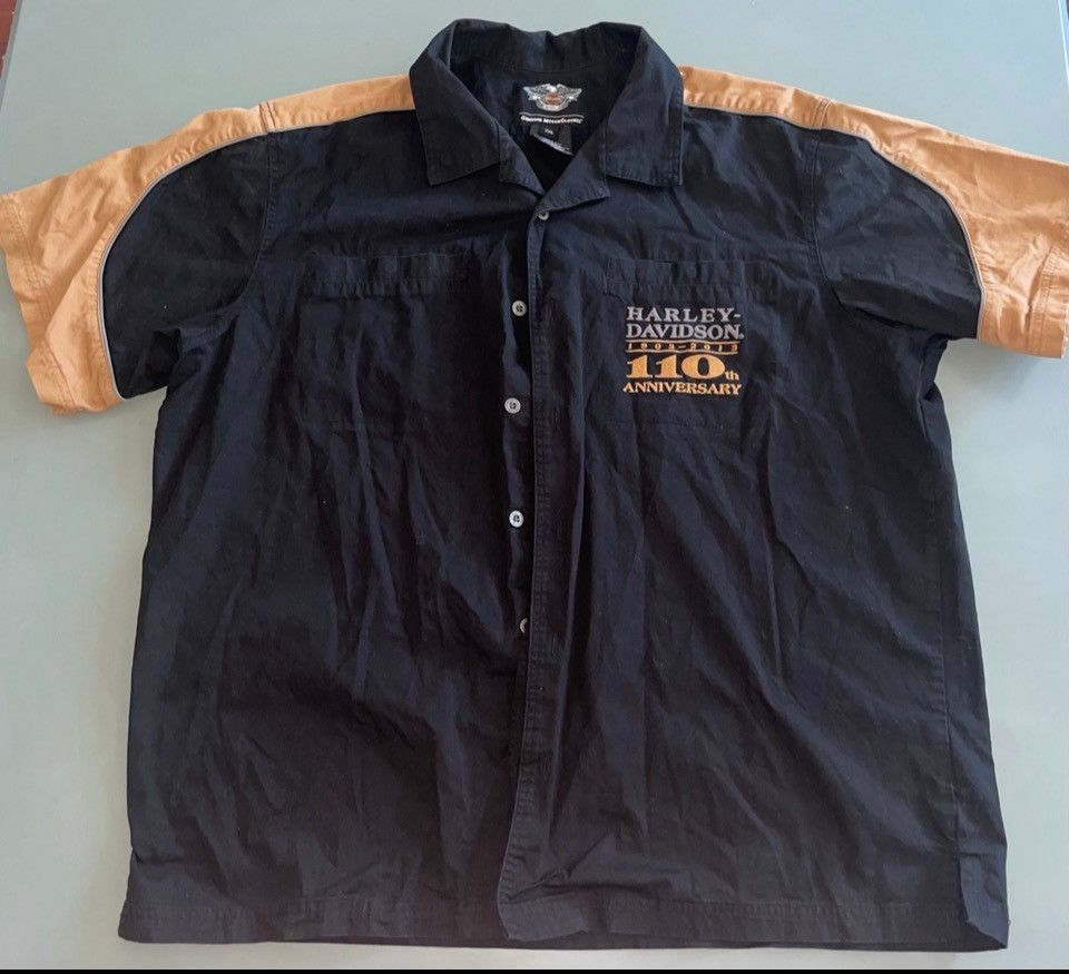 Harley Davidson Harley Davidson Vintage Mens style Shirt Dbl Sided 110th Size US XXL / EU 58 / 5 - 1 Thumbnail
