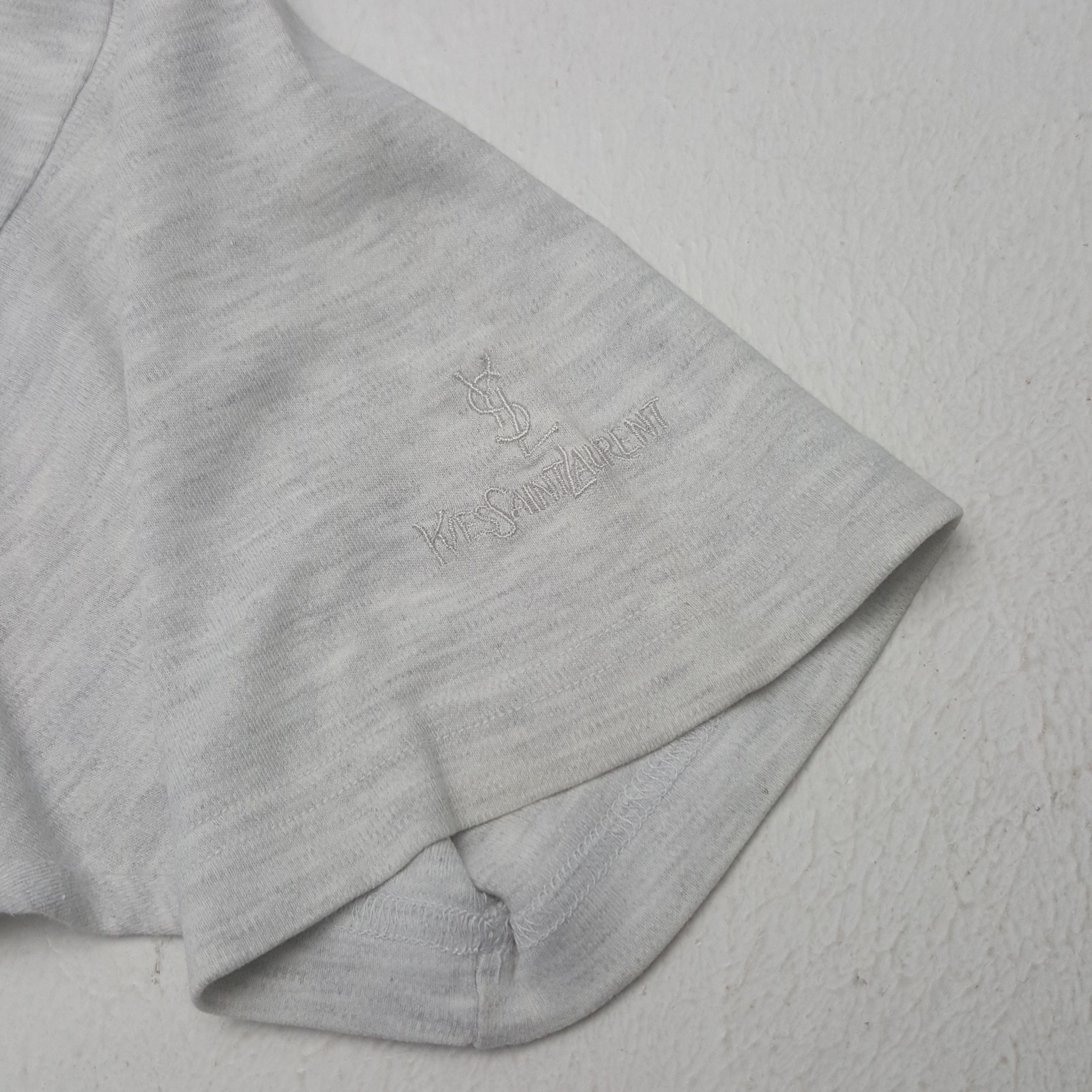 Vintage × Yves Saint Laurent Vintage Yves Saint Laurent Italian Brand Plain Tshirt Size US L / EU 52-54 / 3 - 5 Thumbnail