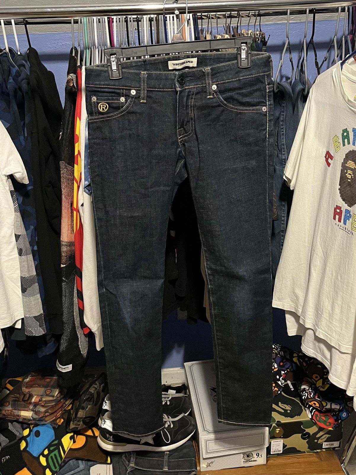Bape Bapesta Denim Size 30" / US 8 / IT 44 - 2 Thumbnail