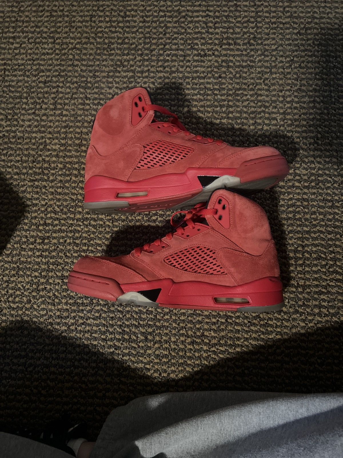 Jordan Brand × Nike jordan retro 5 red suede Size US 8.5 / EU 41-42 - 7 Thumbnail