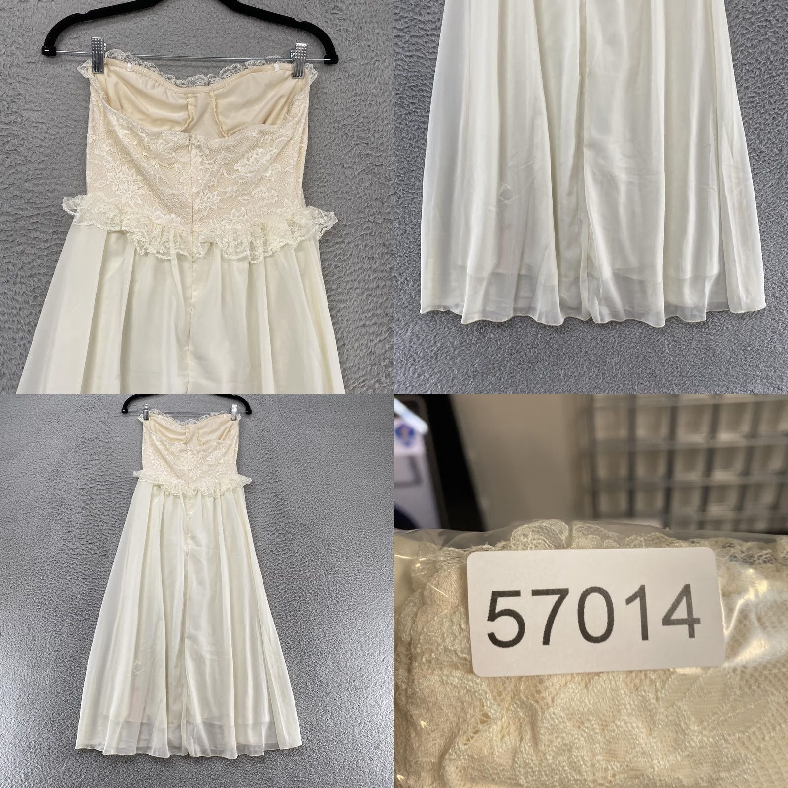 Shein VINTAGE Y2K Lace Sweetheart Dress Womens XS Lace Bustier Chiffon Maxi Bachelorette Size XS / US 0-2 / IT 36-38 - 9 Thumbnail