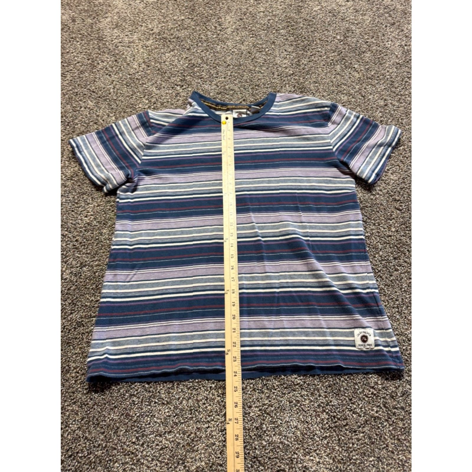 Quiksilver Quik Silver Mens Shirt Large Retro Striped Short Sleeve Size US L / EU 52-54 / 3 - 6 Thumbnail