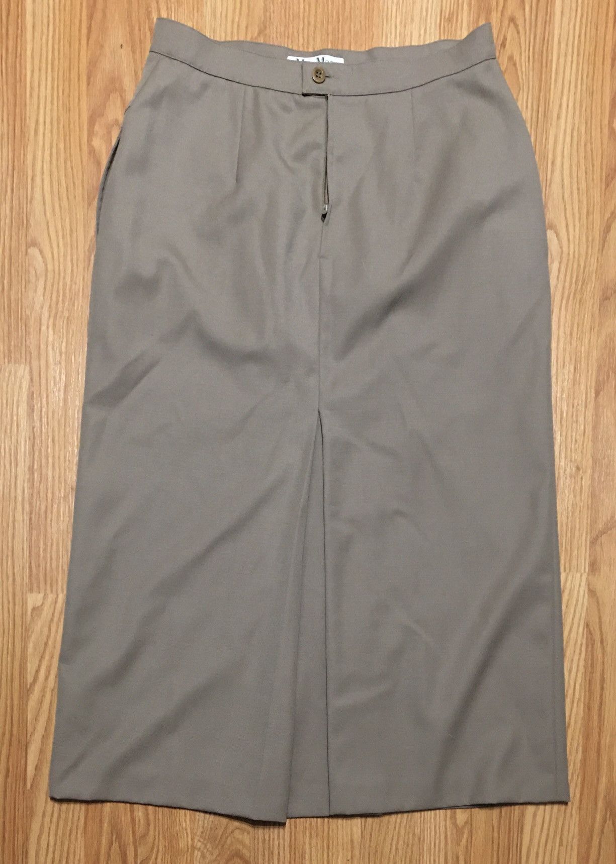 Max Mara Max Mara Beige Wool Blend Long Skirt UK16 EU42 Size 34" / US 12 / IT 48 - 7 Thumbnail