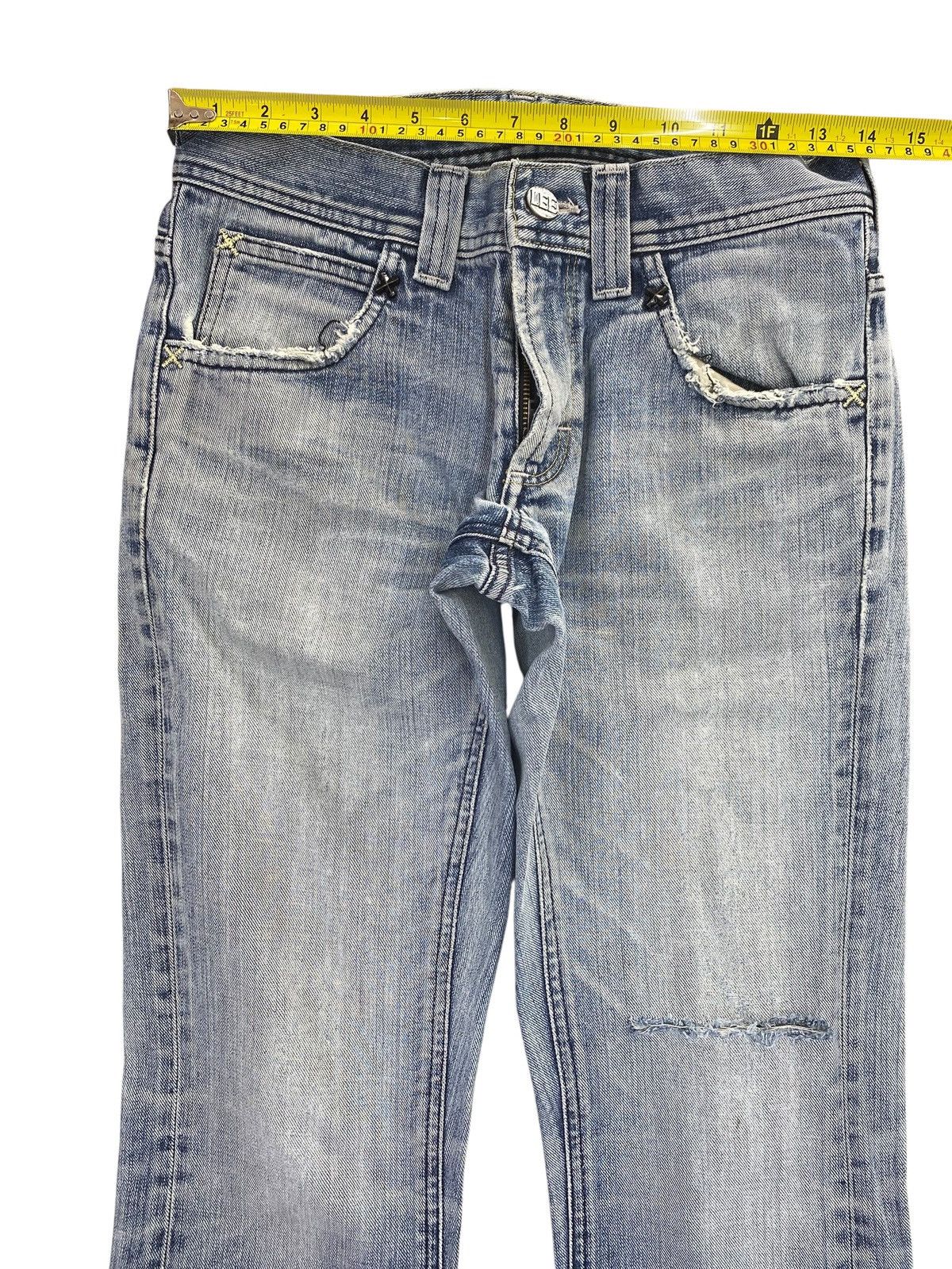 Other Japanese Brand Faded Wash Ripped Style Flare Jeans Size US 28 / EU 44 - 9 Thumbnail