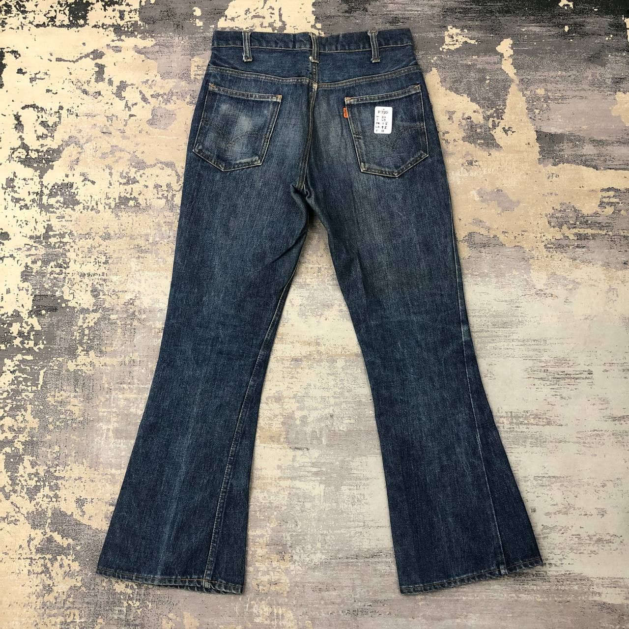 Levi's P750 VTG BIG E OREN TAG BUTTON NO 10 FLARED LEVI'S JEANS Size US 30 / EU 46 - 2 Thumbnail