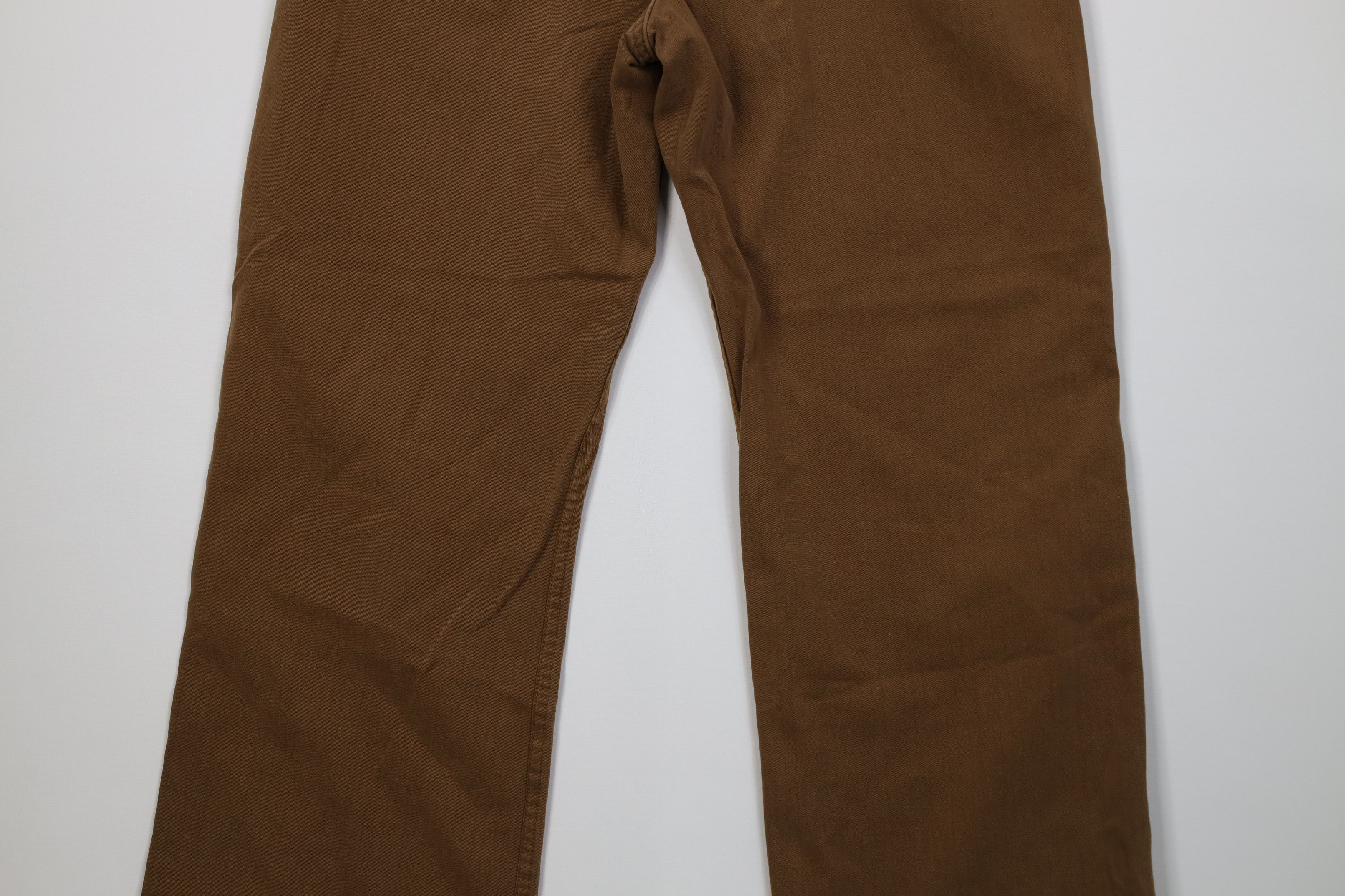 Gap Vintage Y2K Gap Pinstriped Boot Cut Wide Leg Pants Brown Size US 36 / EU 52 - 12 Thumbnail