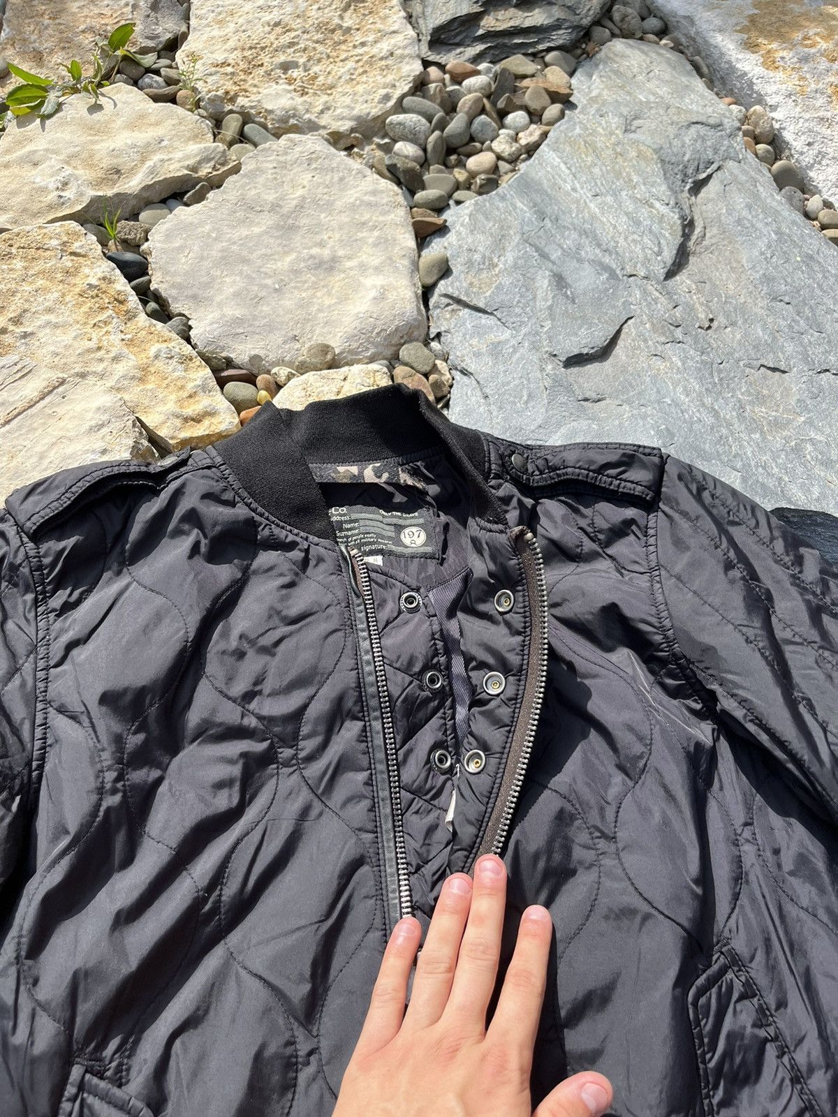 Diesel × Vintage Diesel vintage y2k bomber nylon jacket Avant Garde Size US M / EU 48-50 / 2 - 15 Thumbnail