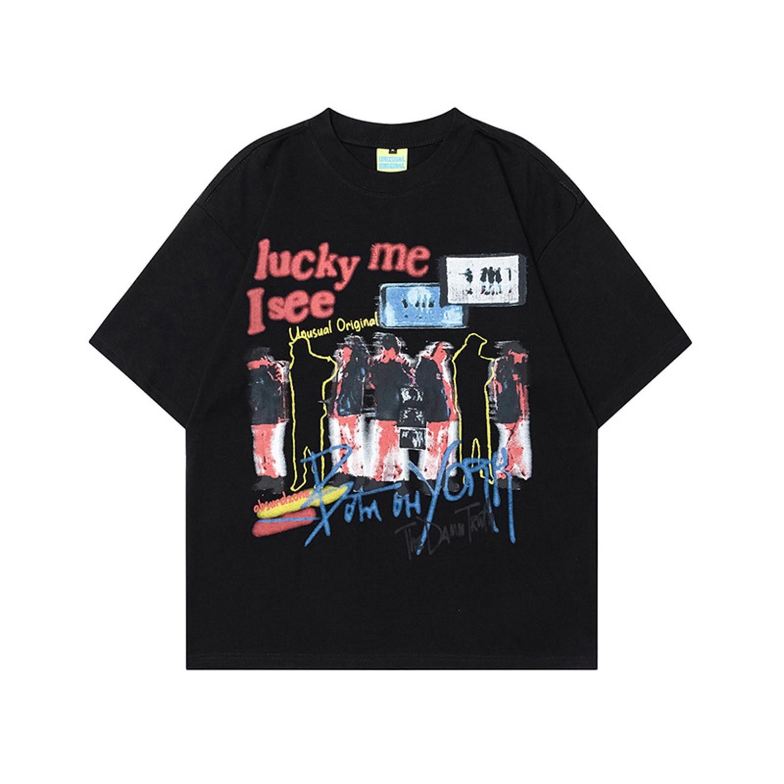 Other Unique Graphic Tee - Lucky Me I See You Size US M / EU 48-50 / 2 - 1 Preview
