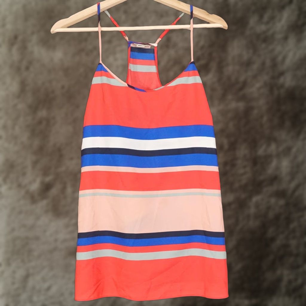 J.Crew J Crew Tank 8 Multicolor Striped Sleeveless Summer Casual Top Womens Size M / US 6-8 / IT 42-44 - 1 Thumbnail